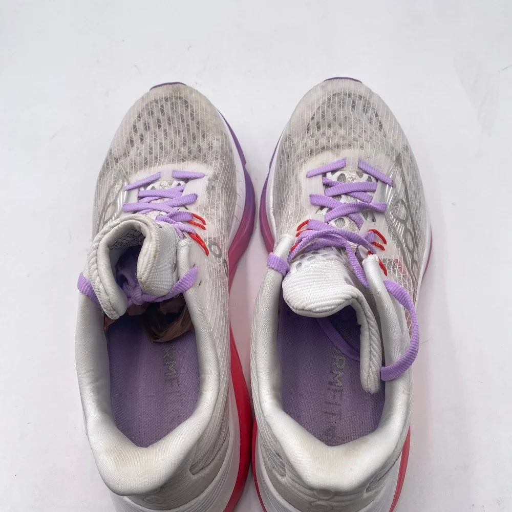 Saucony Kinvara 14 Running Shoes Women 8.5 White Pink Purple S11020-241 Athletic